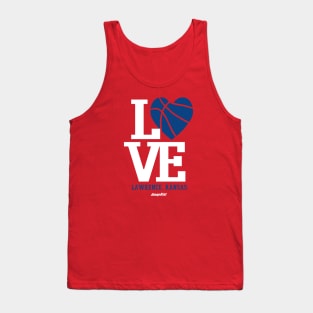 I Love Kansas Basketball Tank Top